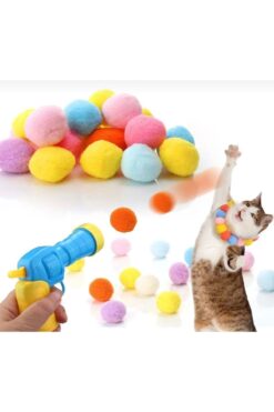 BLUE SİDE Interaktif Eğitici Kedi Köpek Topu Oyuncağı Kedi Topu Fırlatıcı Kedi Köpek Oyuncağı
