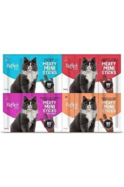 Reflex Plus Meaty Mini Sticks Kedi Ödül Maması 5 Adet x 2 gr x 4 Çeşit