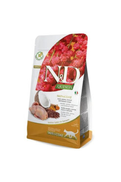 N&D Quinoa Skin Coat Deri Tüy Sağlığı Bıldırcınlı Kedi Maması 1.5 Kg