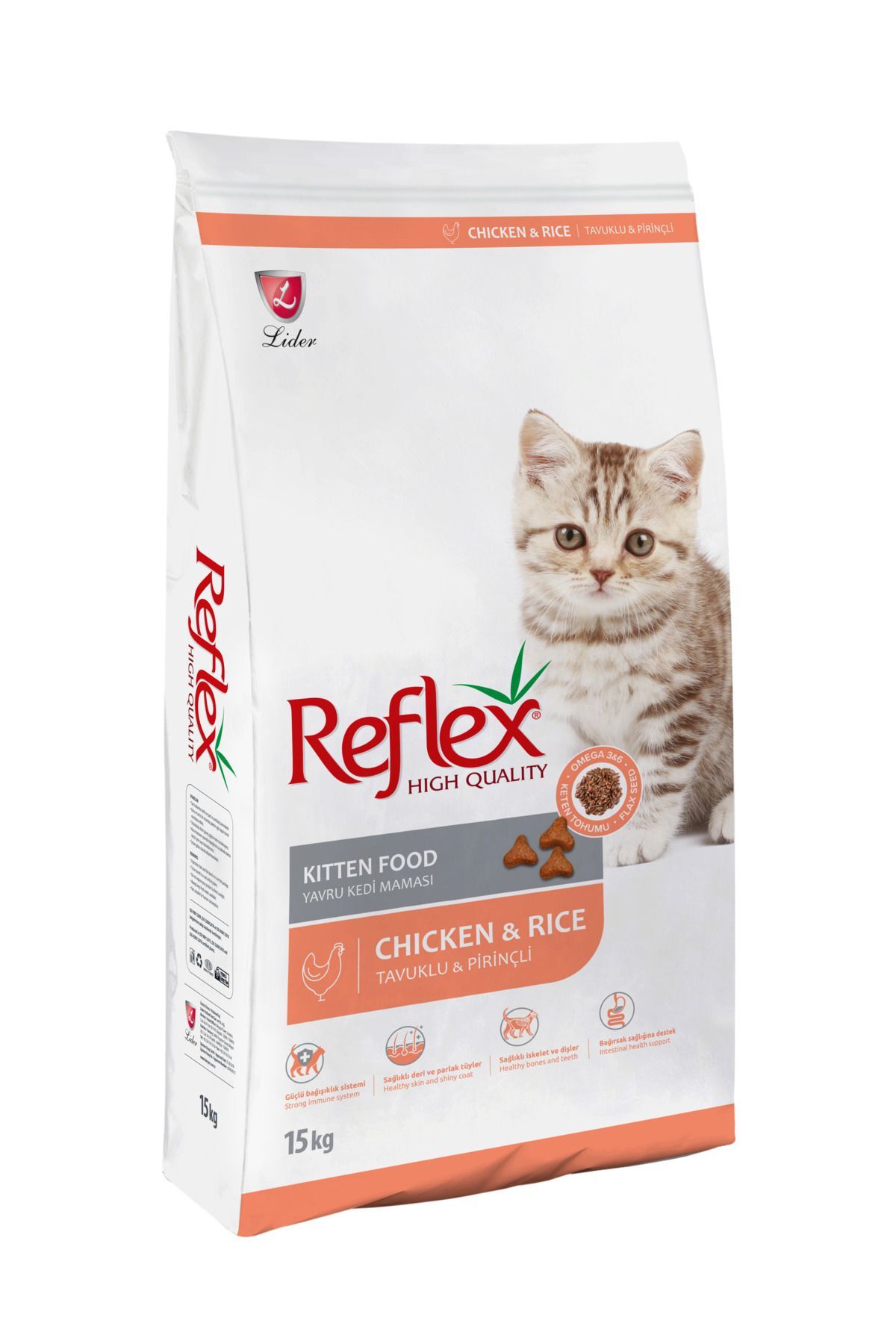Reflex YAVRU KEDİ KİTTEN TAVUKLU PİRİNÇLİ 15 KG 1 ADET