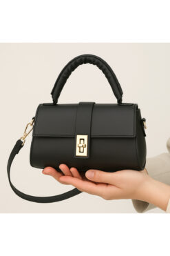 bag&more KADIN SİYAH OMUZ ÇANTASI EL ÇANTASI YAVRULU ÇANTA