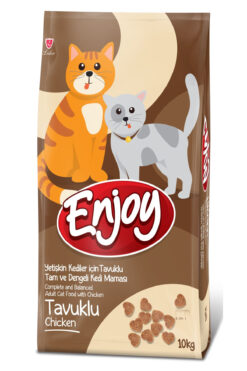 Premium Enjoy Tavuklu 10 Kg Yetişkin Kedi Maması Tam Dengeli