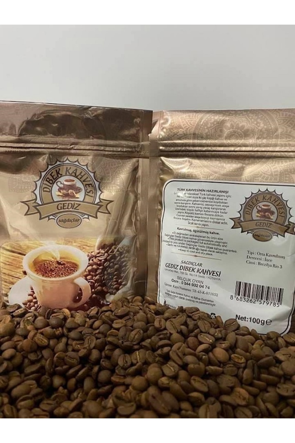 Sağdıçlar Dibek Kahvesi 100g X 5 Adet - Görsel 2