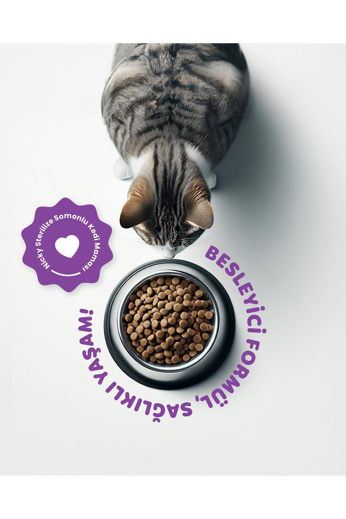 Nicky YETİŞKİN SOMONLU STERİLİZE KEDİ MAMASI 15 KG - 1 Adet - Görsel 2