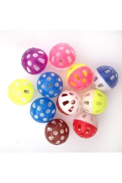 Layka Renkli Zilli Kedi Topu Oyuncak Top 3'lü