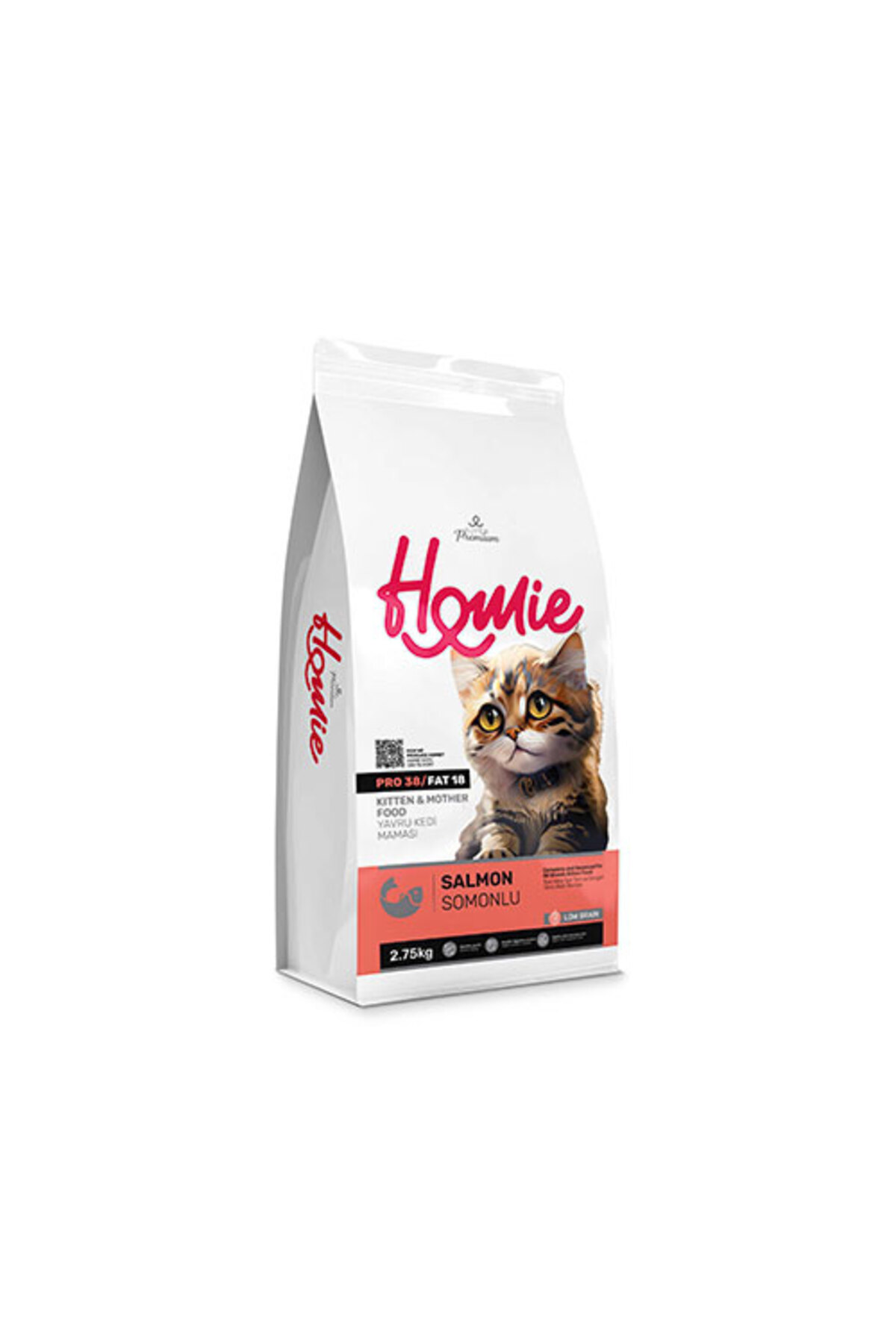 Homie Süper Premium Düşük Tahıllı Mother & Kitten Somonlu Yavru Kedi Maması 2.75 Kg