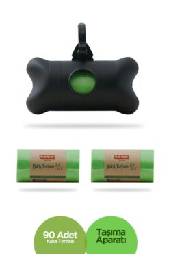 COOK Evcil Hayvan Kaka Torbası Kiti Ve Yedeğı 25x28 Cm 90'lı