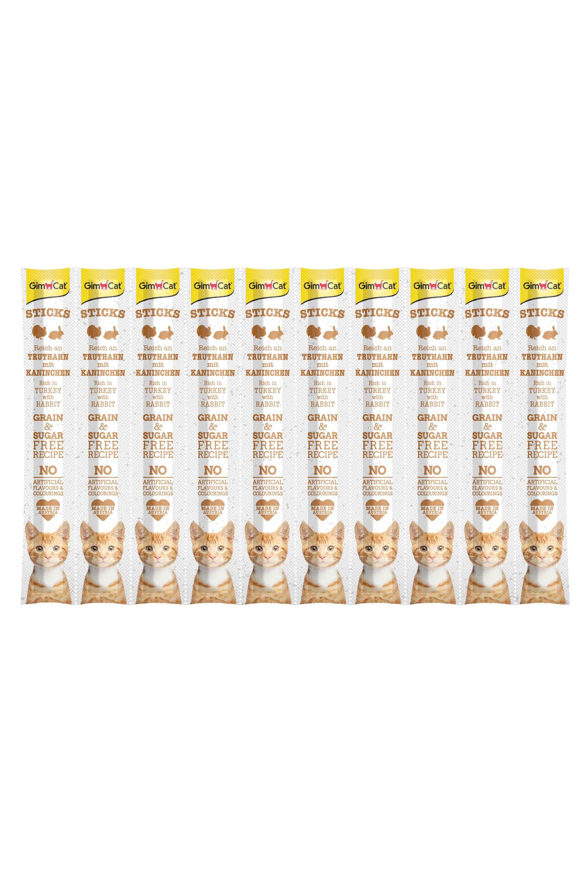 Gimcat Sticks Hindi Etli Tavşan Etli Ödül Çubukları 50 gr - 10lu
