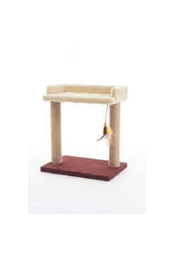 chittoshop İki Katlı Kedi Tırmalama Platformu | Orijinal Jüt İpli | 50 cm