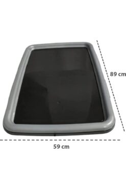 Pribor Köpek Büyük Tuvaleti Maxi Rengi 59x89 cm Eleksiz Gri-Antrasit Xxl