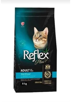 Reflex Plus Adult Cat Sterilised Salmon Somonlu Kısırlaştırılmış Yetişkin Kısır Kedi Maması 8 kg (Gölge Av)