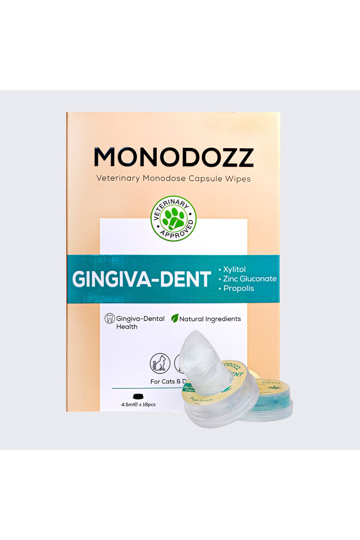MONODOZZ Gingiva-Dent Push Up Capsule Wipes