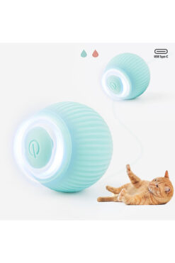 Hubspet Hareketli Kedi Topu | İnteraktif, Şarjlı, Sensörlü, 2 Modllu Kedi Oyun Topu (Mavi-H121)