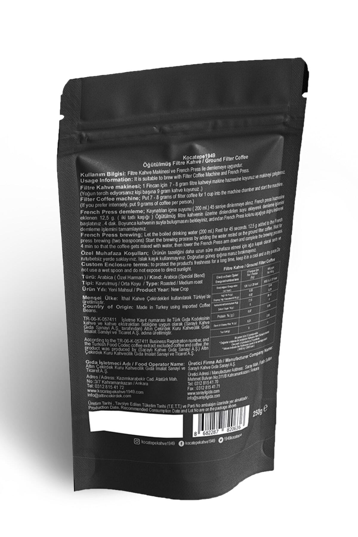 Kocatepe Kahve Filtre Kahve Özel Harman 250 gr - Görsel 2