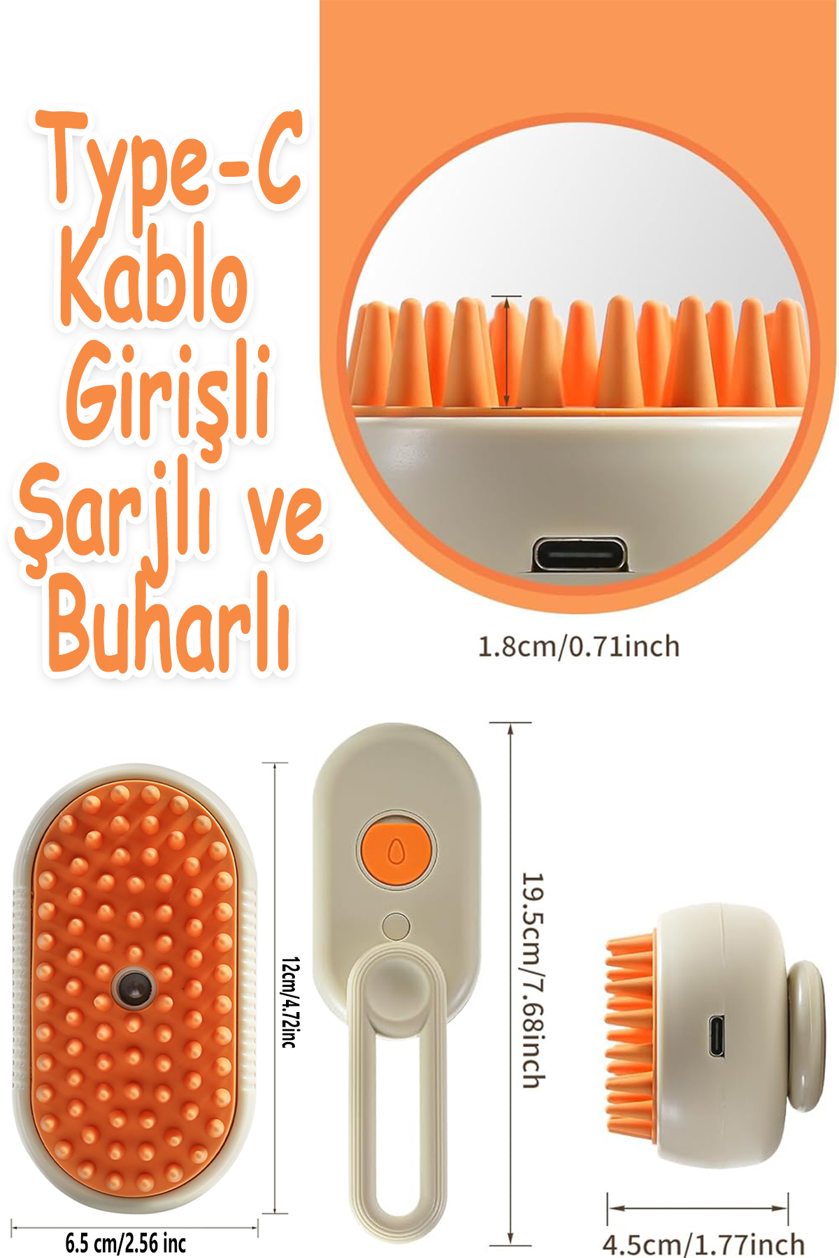 Efege Buharlı Tüy Toplayıcı Kedi Köpek Tüyü Toplama Temizleme ve Tarağı Köpek Ürünleri Köpek Evi - Görsel 3