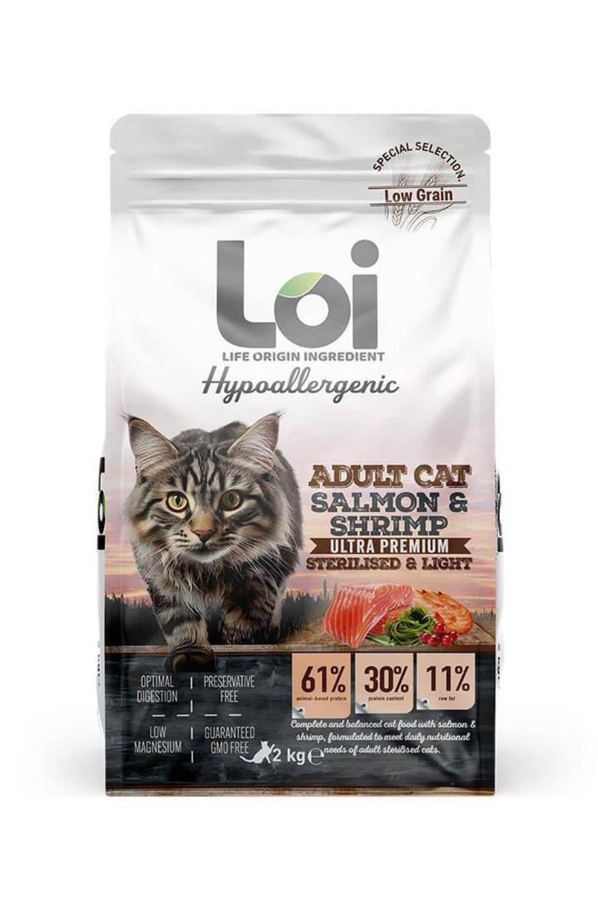 Loi SOMON VE KARİDESLİ KISIRLAŞTIRILMIŞ KEDİ MAMASI 2 KG