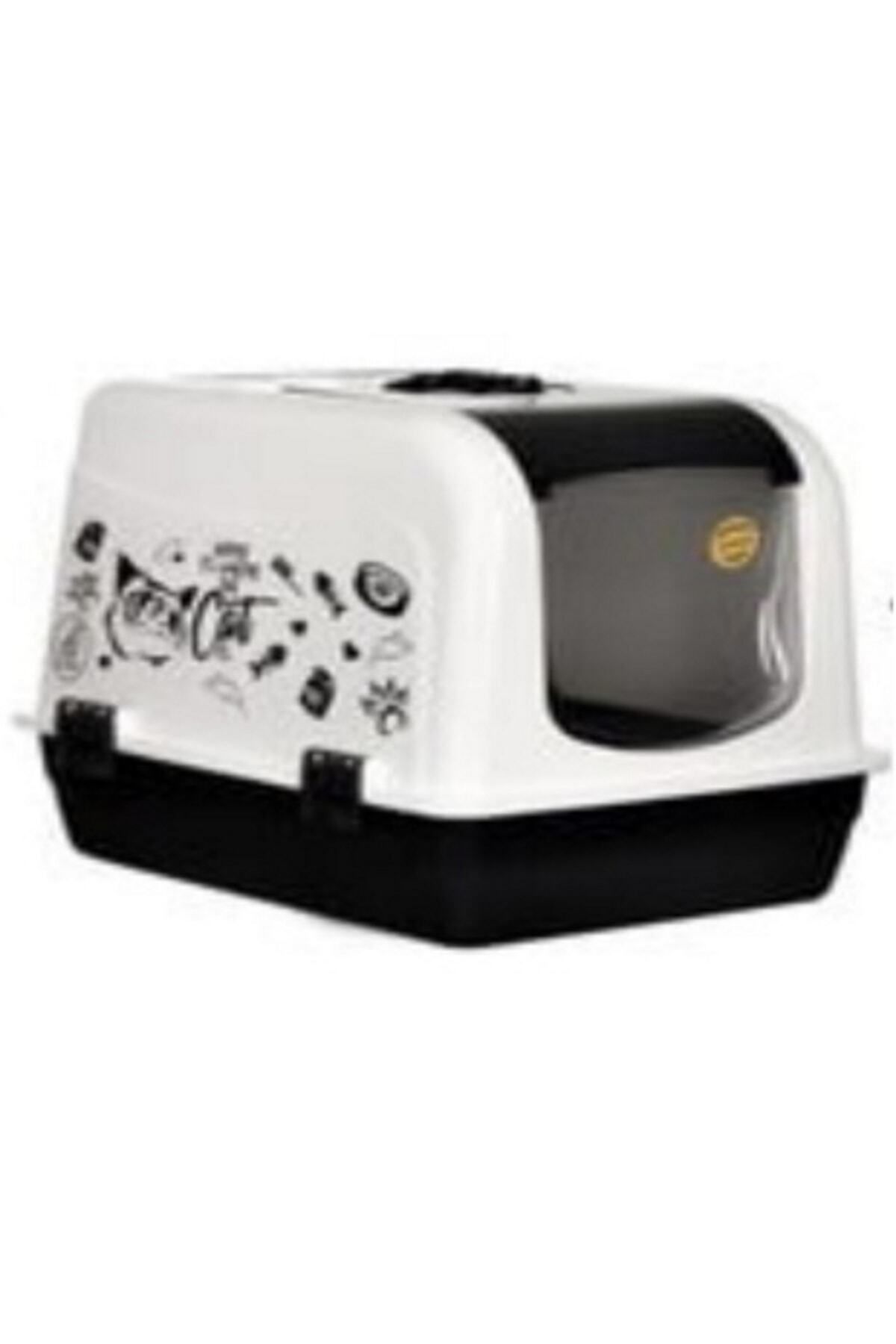 oceanking Maxi Kedi Tuvalet Kabı Üsten Açılır ( Kauçuk Paspası Dikdörtgen Yatak, Ve Tırmalama Seti ) - Görsel 2