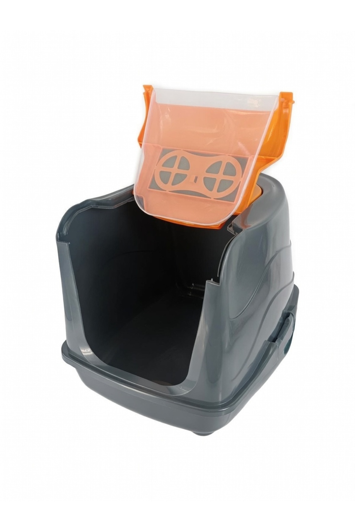 chittoshop Kapalı Kedi Tuvaleti + Çift Katmanlı Kedi Kumu Paspası Seti (Kürek Hediyeli) - Görsel 3