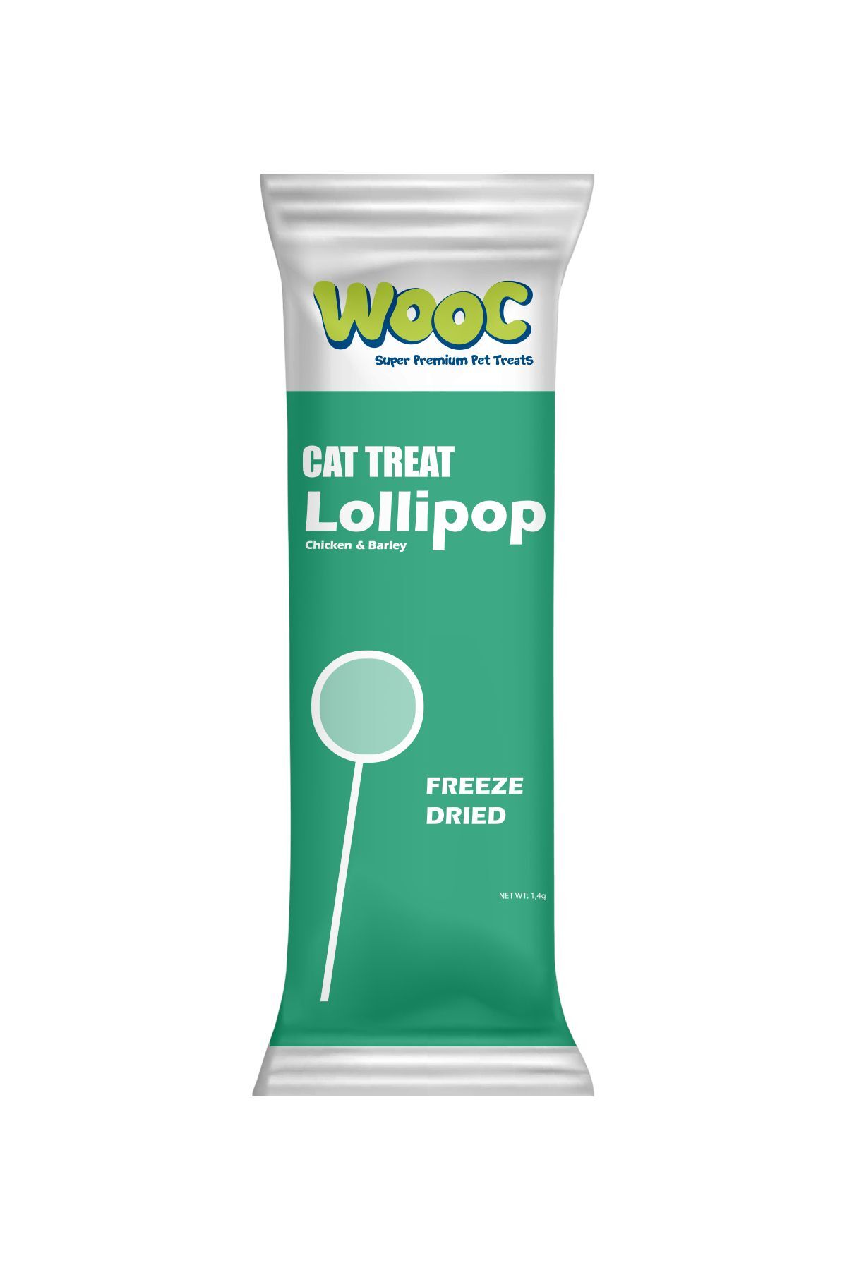Wooc Super Premium Pet Treats Dondurularak Kurutulmuş Arpa Otlu Ve Tavuklu Kedi Lolipop