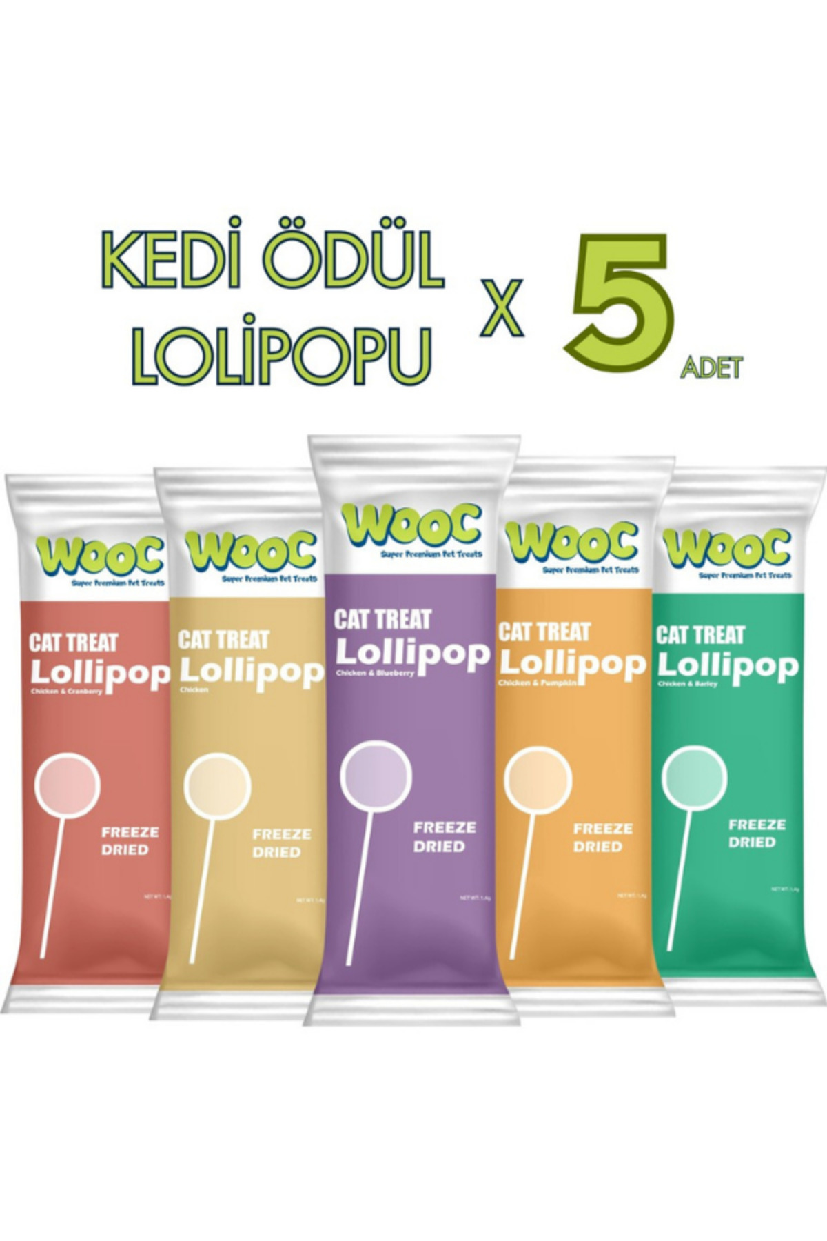 chittoshop Wooc Lolipop Tavuk Aromalı Kedi Ödül Maması ** 5 Adet