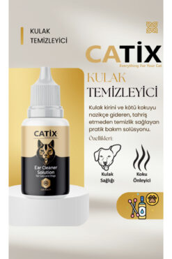 CATİX Kedi Ve Köpekler Için Kulak Temizleyici 50ml