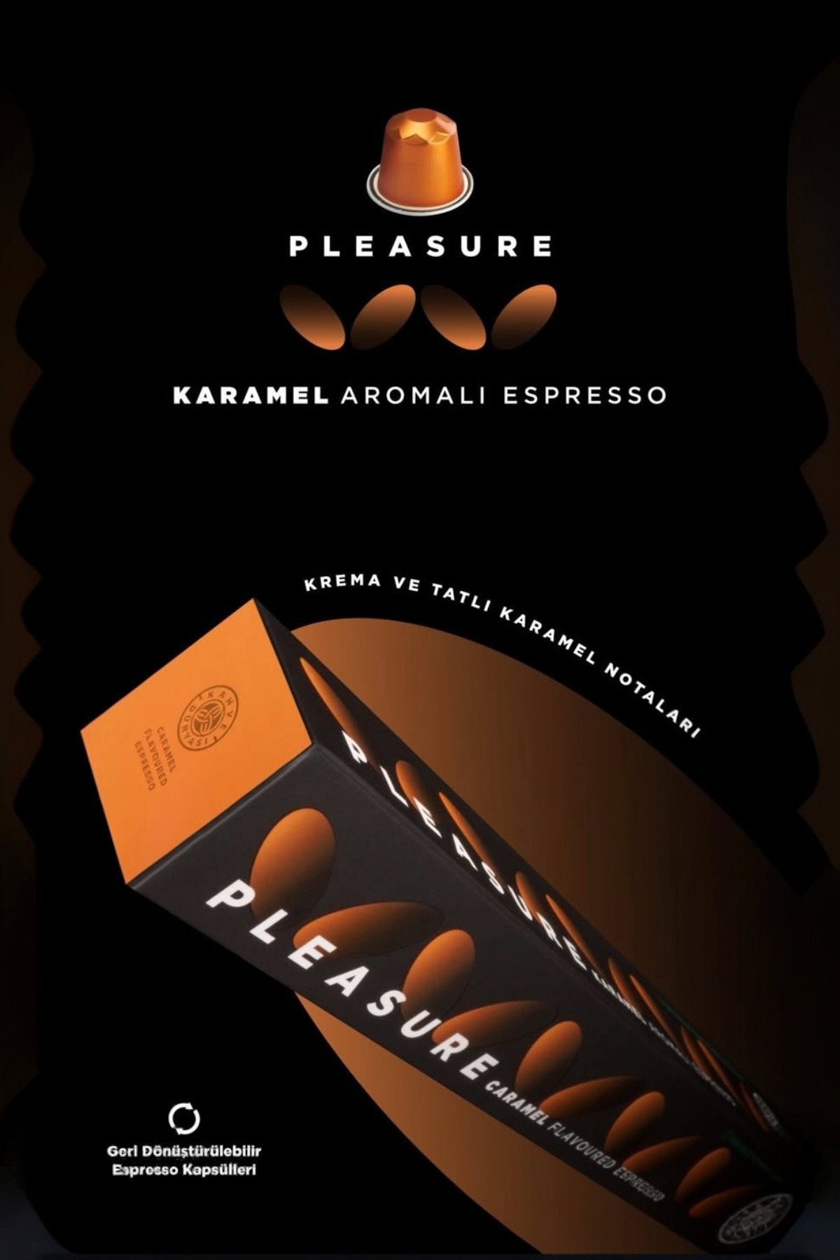 Kahve Dünyası Karamel Aromalı Kapsül Kahve 10’lu Kutu | Tüm Kapsül Kahve Makineleriyle Uyumlu