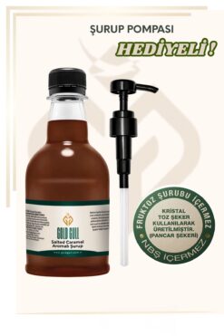 gold gull Tuzlu Karamel Aromalı Kahve ve Meyve Şurubu 300 ml.
