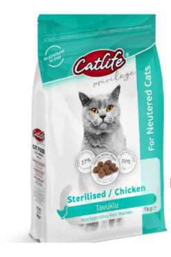 Catlife CATLİFE TAVUKLU STERİLİSED YETİŞKİN KEDİ MAMASI 1KG