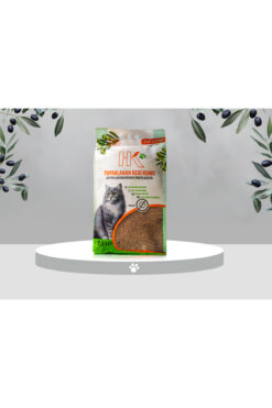 HK Cat Litter | Zeytin Çekirdeğinden Üretilen Aktif Karbonlu %100 Doğal Kedi Kumu 7.5L