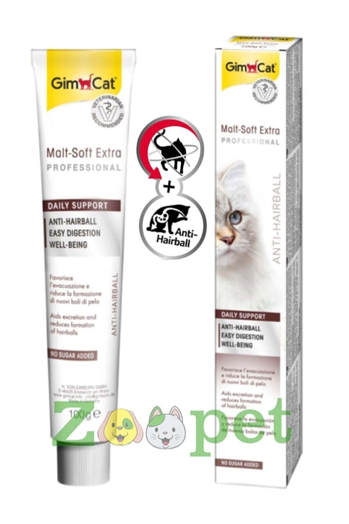 Gimcat Malt Soft Extra Tüy Yumaği Attıran Kedi Macunu 100 Gr