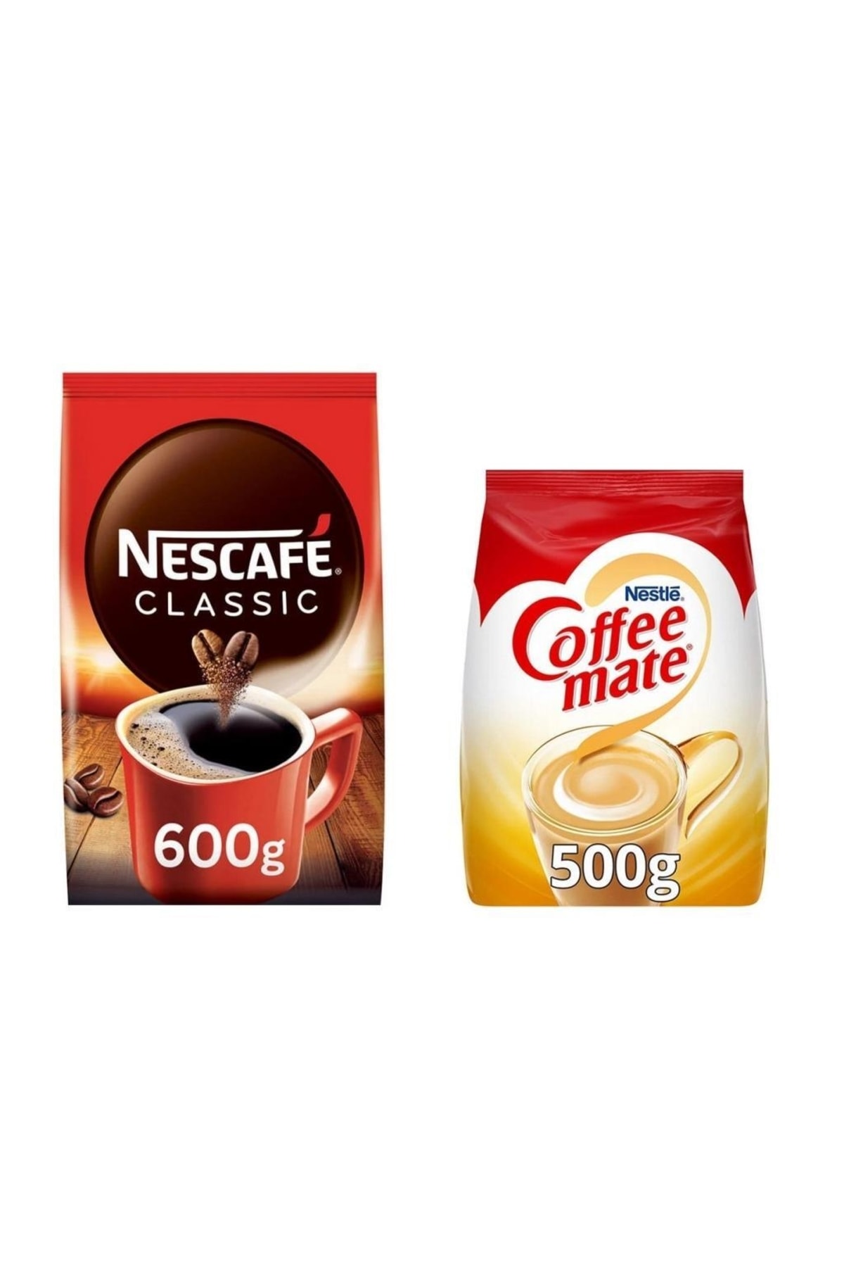 Nescafe Classic 600 Gr Granül Kahve + Nestle Coffee Mate 500 Gr