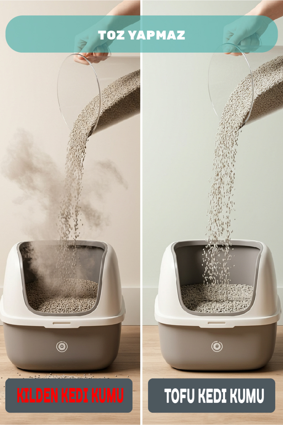 KEDİ VE ARKADAŞ Tofu Organic Litter Topaklanan Organik Kedi Kumu,tozsuz, Kokusuz, Tuvalete Atılabilir 6 L Mutlu Kedi - Görsel 2