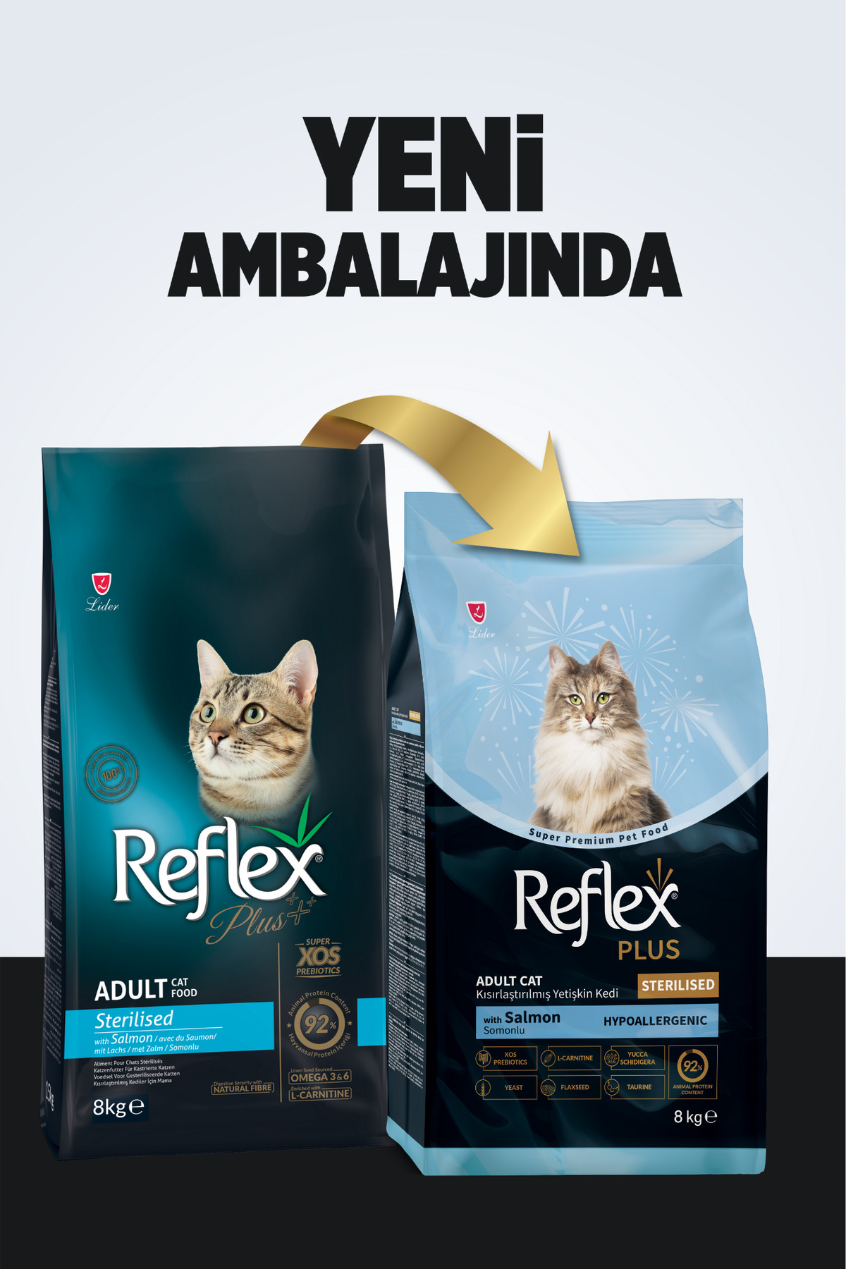 Reflex Plus Hipoalerjenik Kısırlaştırılmış / Sterilised Somonlu Yetişkin Kedi Maması 8 kg - Görsel 2