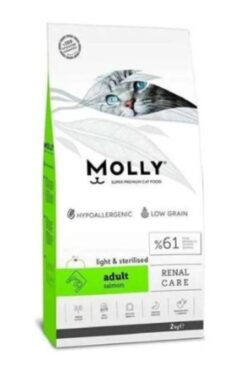 Molly Light Sterilised Somonlu 2 kg Kısırlaştırılmış Yetişkin ve Kilolu Kedi Maması
