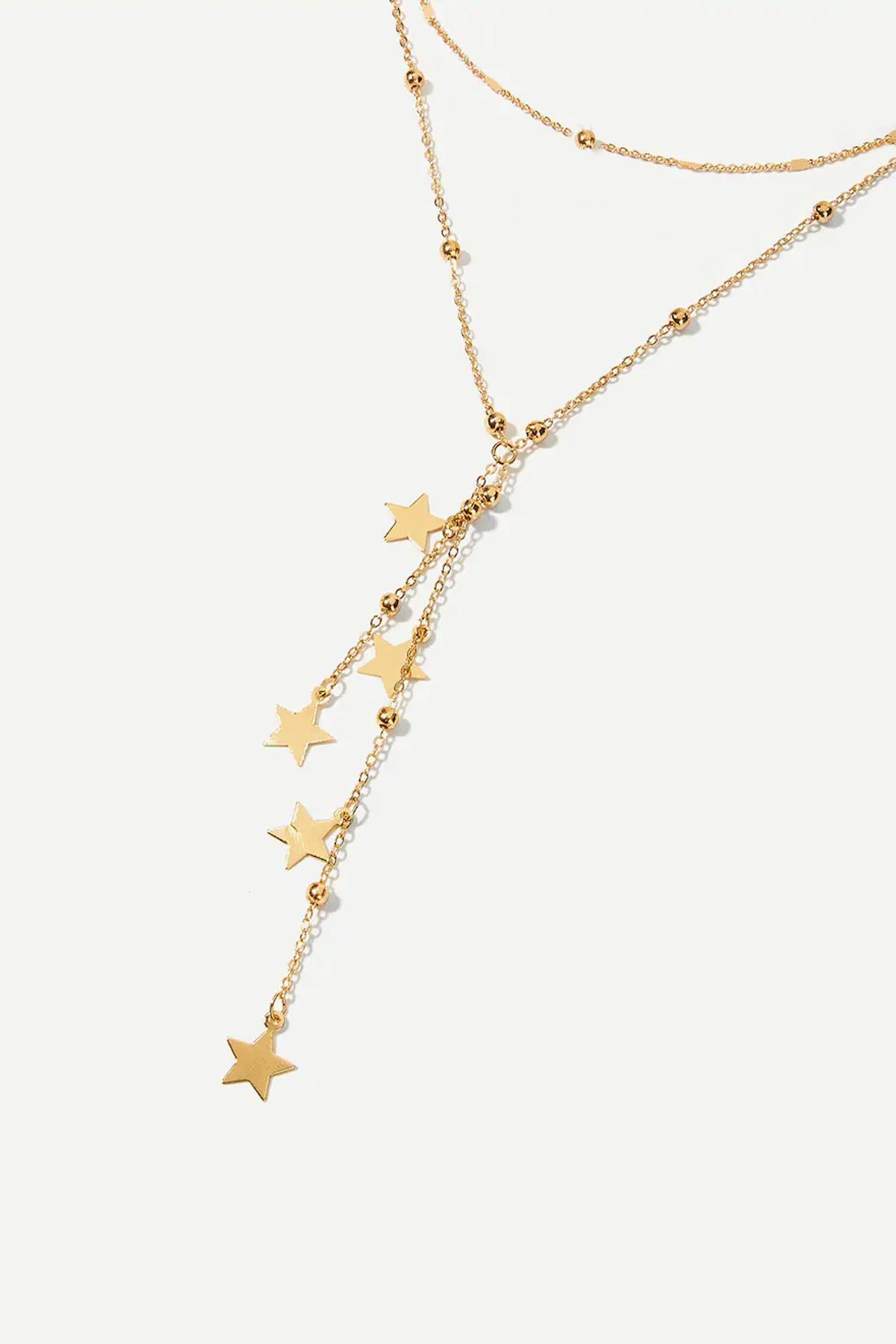 New Obsessions Yıldız Sallantılı Versa Kolye Altın Rengi - Görsel 3