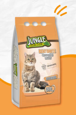 Jungle Bentonit Natural 5 Lt Kedi Kumu %100 Doğal Yeni Koruyucu Ambalajda Bentonite Clumping