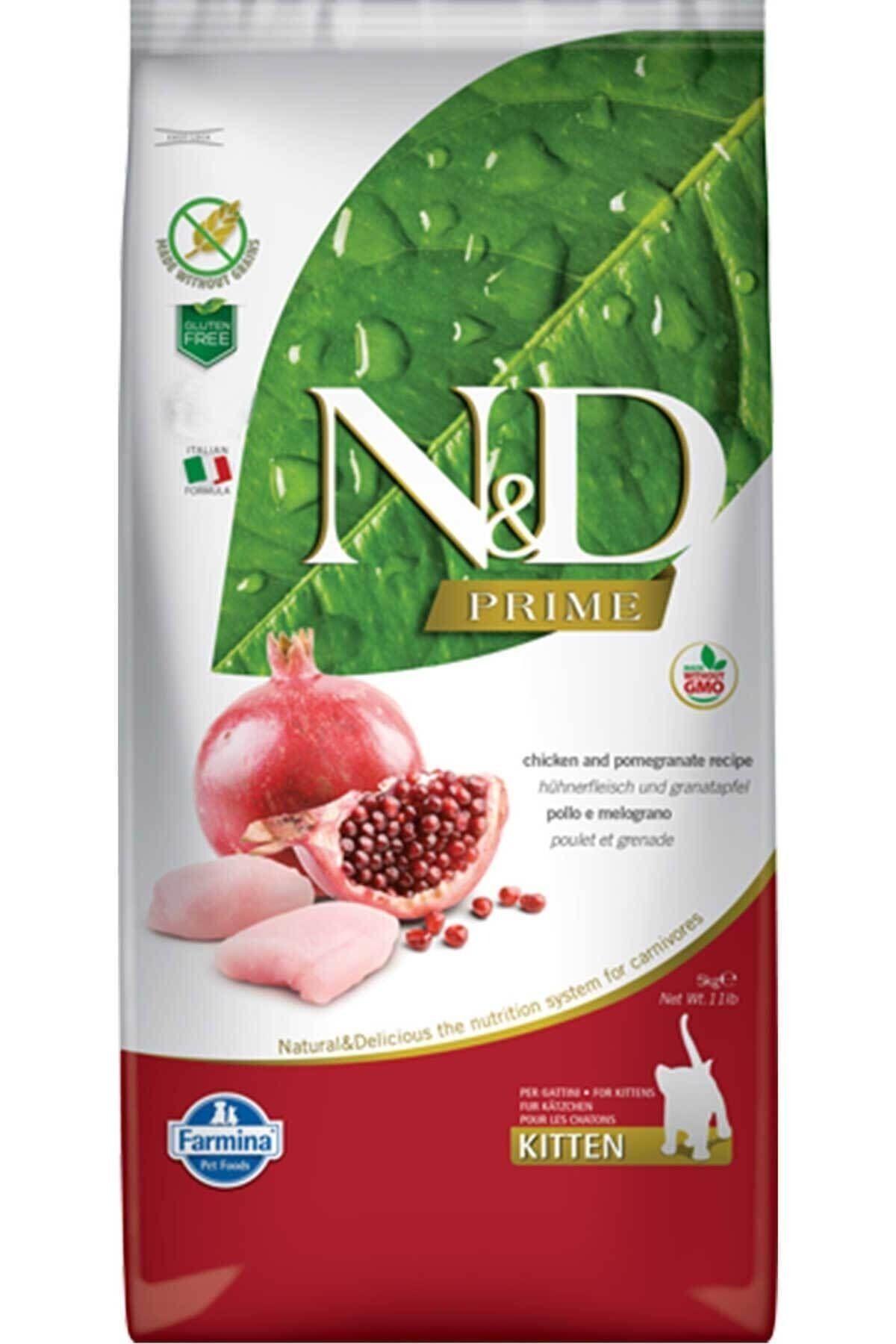 N&D Prime Tahılsız Kitten Tavuk Nar Yavru Kedi Maması 5 Kg