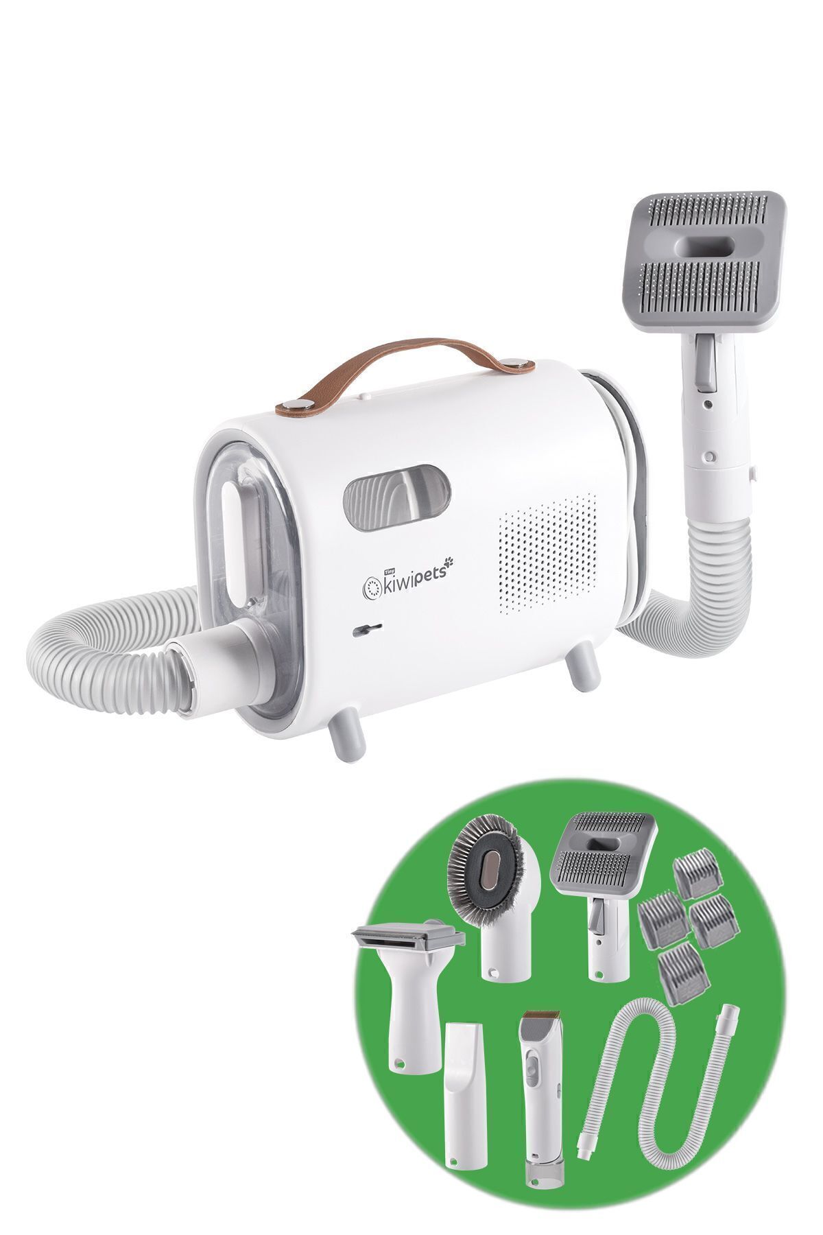 Kiwi Kiwipets Evcil Hayvan Bakım Seti Kedi ve Köpek Tıraş Makinası - Kurutma ve Vakumlu Tarama Seti