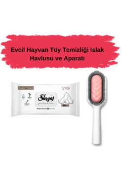Dream Plus Islak Mendil Aparatlı Tüy Toplama Aleti Ve Sleepy Petcare Kedi Ve Köpek Islak Havlusu