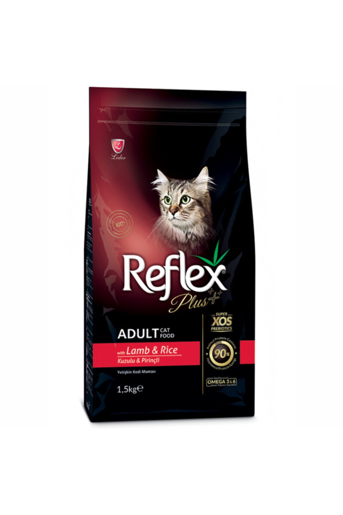 Reflex Plus Kuzulu Ve Pirinçli Yetişkin Kedi Maması 1.5 kg