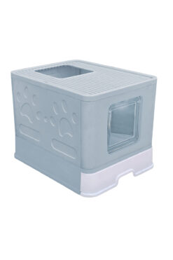 PatiGo ÇEKMECELİ ÜSTTEN ELEKLİ KAPALI KEDİ TUVALETİ