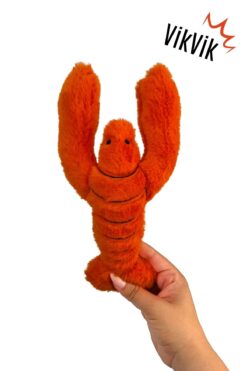 Havhav Vikvik Sesli Istakoz Peluş Köpek Oyuncağı - Turuncu Renkli Ses Çıkaran Köpek Oyun Arkadaşı