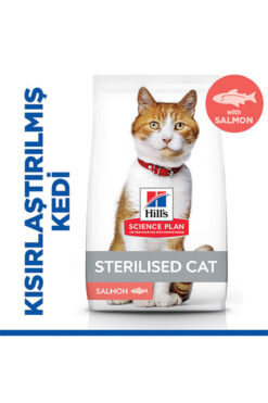 Hill's Hill’s SCIENCE PLAN Sterilised Somon Balıklı Kısırlaştırılmış Kedi Maması 1,5 Kg