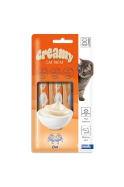 M-PETS Creamy Yengeçli Krema Kedi Ödül Maması 4*15 Gr