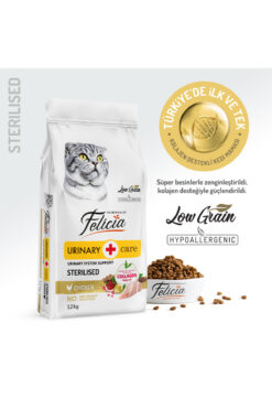 Felicia Tavuklu Kısırlaştırılmış Yetişkin Kedi Maması 12 Kg