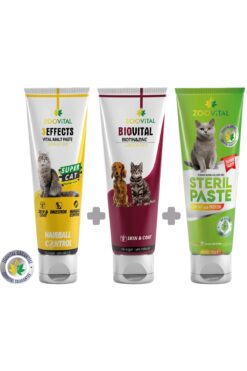 Zoovital Malt Paste Kedi Macunu 100 Gr + Biotin Past 100 Gr + Steril Paste 100 Gr Kısırlaştırılmış Kediler