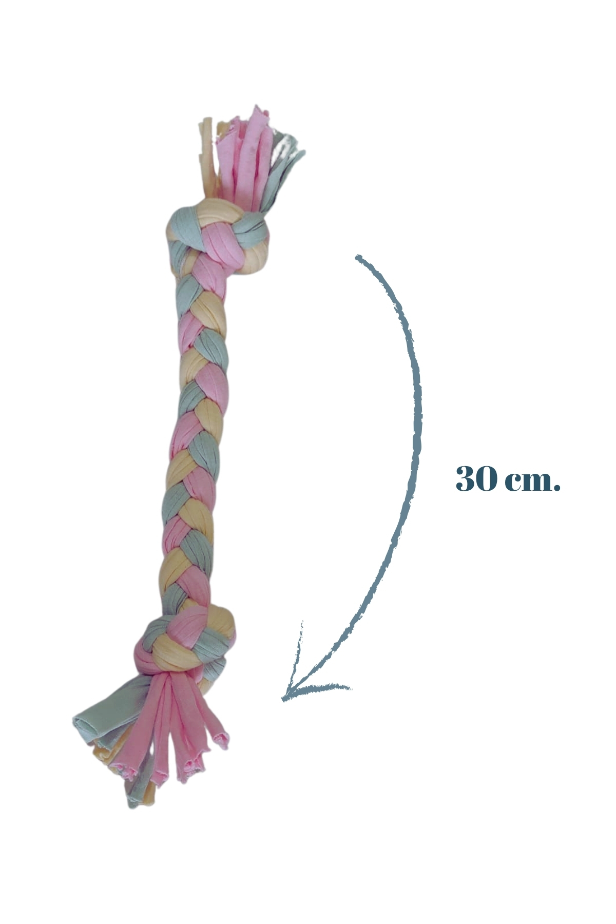 Salvia Dione Köpek Isırma Oyuncağı Diş Kaşıma Çiğneme Kemirme Halatı Çekiştirme At Getir Oyun Kaşıyıcı Stres İpi - Görsel 3