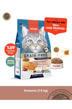 Wanpy Tahılsız Somonlu Yetişkin Kedi Maması 1.5 kg