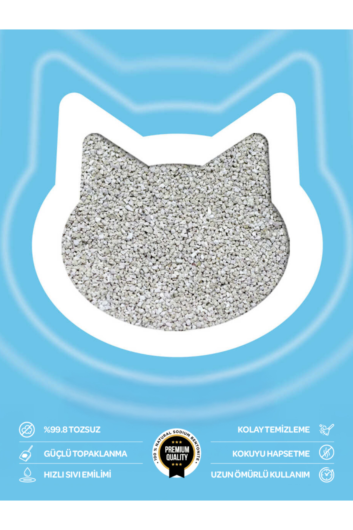 Toi Moi Topaklanan,tozsuz,hijyenik Marsilya Sabunlu Bentonit Kedi Kumu 10Kg - Görsel 2