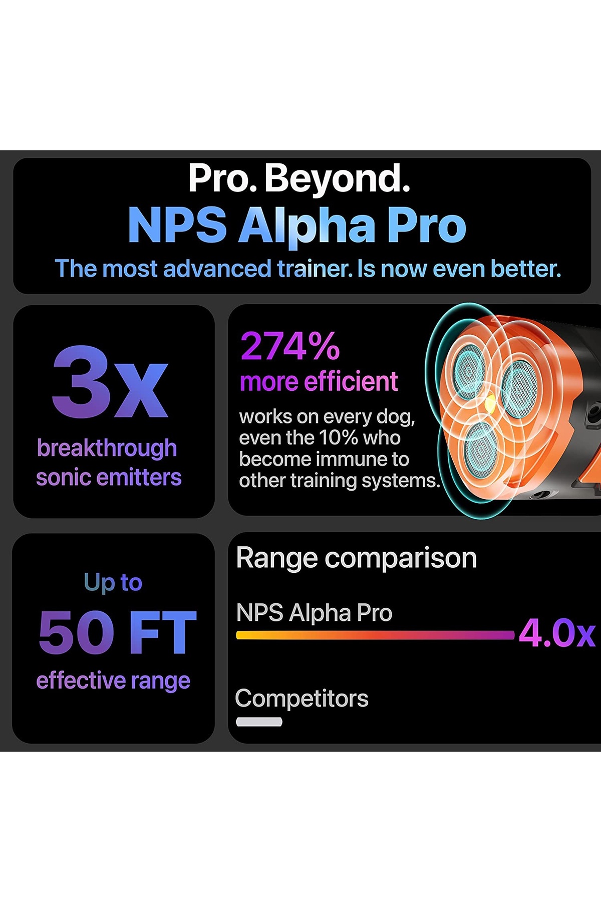 Petainer En İyi Köpek kovucu cihaz Ekstra Etkili titreşimli ultrasonik mekanizma Xp30 - Görsel 2